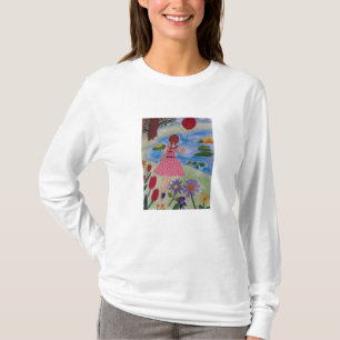 T-Shirt Fille Avec Balloon Rouge