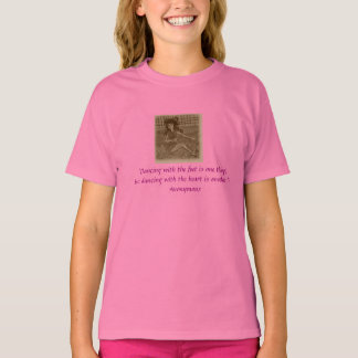 T-shirt fille avec design de danse