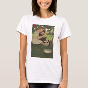 T-shirt Fille avec Kitten