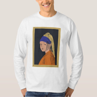T-shirt Fille avec une oreille perle