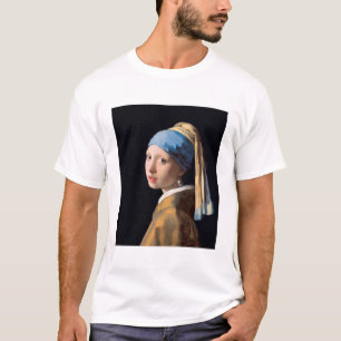 T-shirt Fille avec une perle à oreille par Johannes Verme
