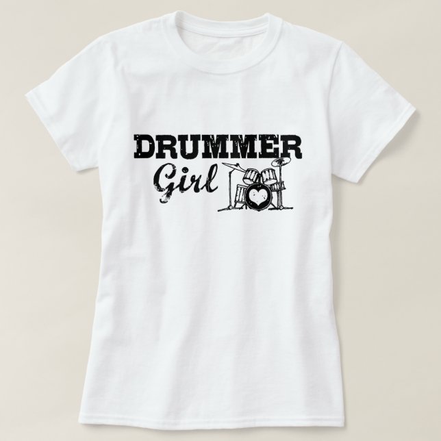 T-shirt Fille batteur (Design devant)