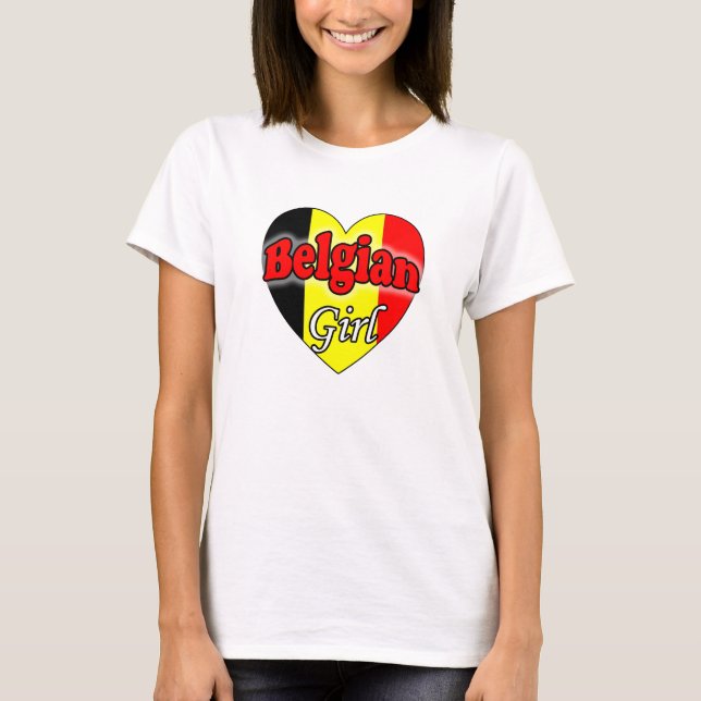 T-shirt Fille belge (Devant)
