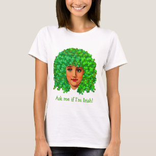 T-shirt Fille bouclée de shamrock