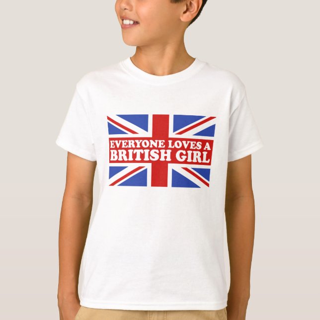 T-shirt Fille britannique (Devant)