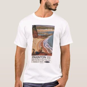 T-shirt Fille britannique de chemins de fer regardant