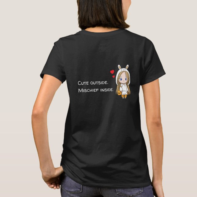 T-shirt fille Bunny Hood (Dos)
