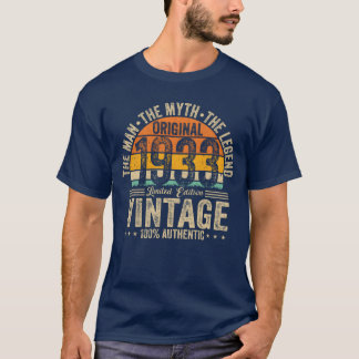 T-shirt Fille cadeau d'anniversaire légendaire 1933