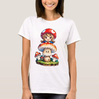 T-shirt Fille champignon