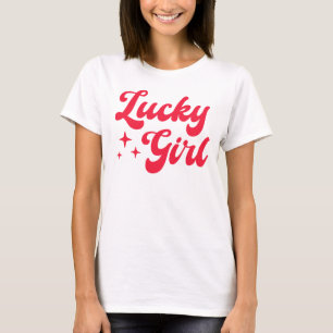 T-shirt Fille chanceuse