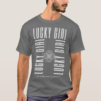 T-shirt Fille chanceuse
