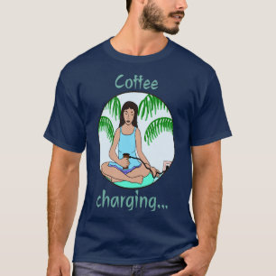 T-shirt Fille chargée de café
