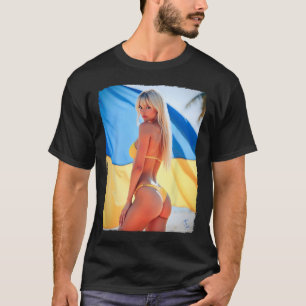 T-shirt Fille Chaude Sur Chemise Pour Hommes - Modèle Y Bo
