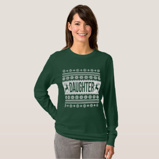 T-shirt Fille Chemise de Noël laid Sweater Girl chemise
