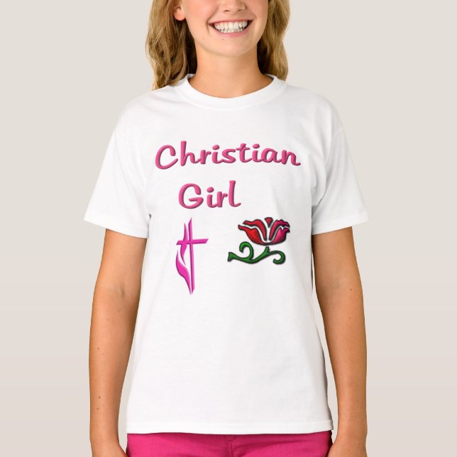 T-shirt Fille chrétienne  (Devant)