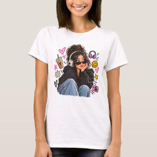 T-shirt Fille Cool - Fille Y2K Esthétique