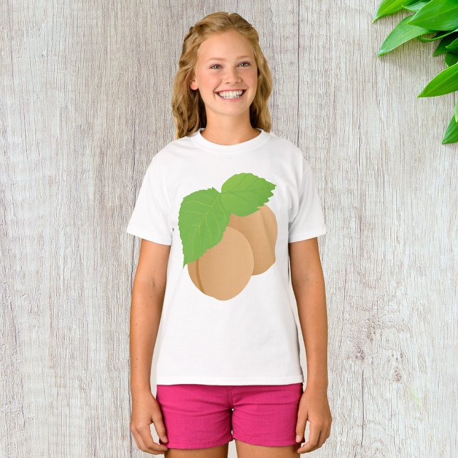 T-shirt fille d'abricots (Créateur téléchargé)