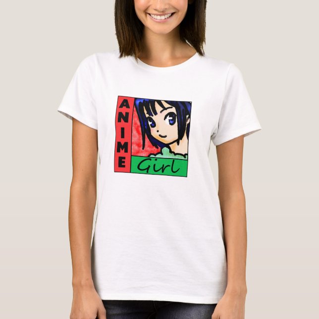 T-shirt Fille d'Anime (Devant)