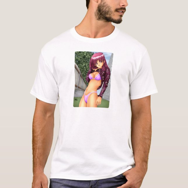 T-shirt Fille d'Anime de bikini (Devant)