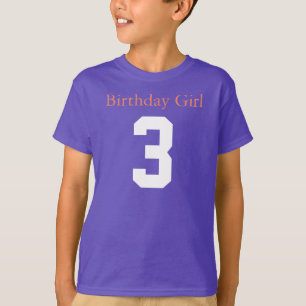 T-shirt Fille d'anniversaire 3