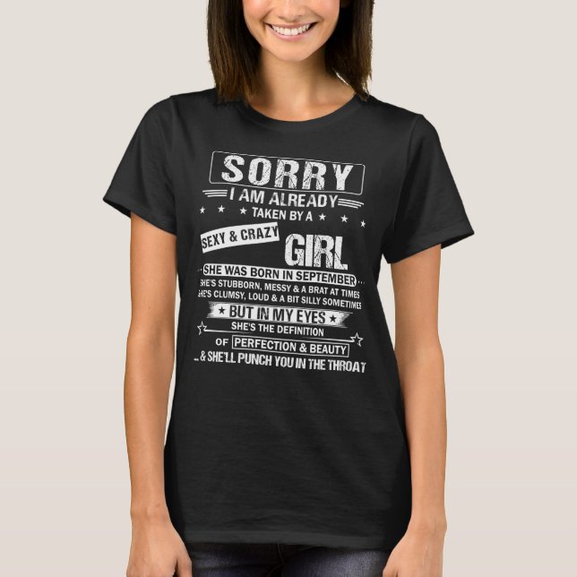 T-shirt Fille d'anniversaire Elle est née en septembre (Devant)