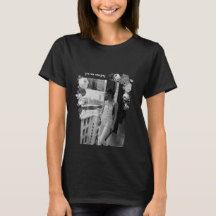 T-shirt Fille d'art de la MODE Belle blanche et noire #3
