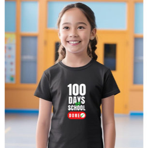 T-shirt Fille de 100 jours d'école Enfants