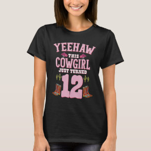 T-shirt Fille de 12 ans Cowgirl Yeehaw Thème Western