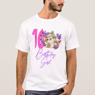 T-shirt Fille de 16 ans Anniversaire Cute 16e Anniversaire