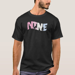 T-shirt Fille de 9 ans Chien mignon Anniversaire Fille 9e