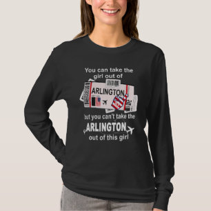 T-shirt Fille de Arlington Boarding Pass Vol Billet A