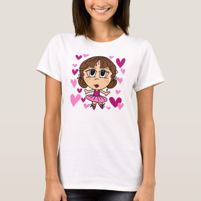T-shirt Fille de ballerine (Devant)