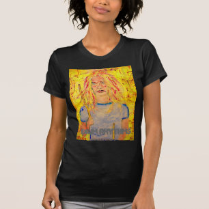 T-shirt fille de batteur de rythmes de tambour