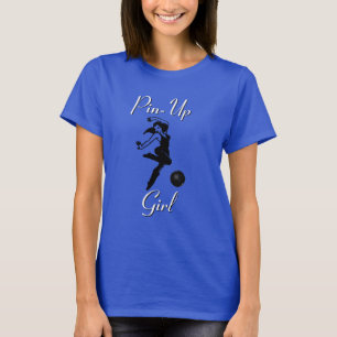 T-shirt Fille de bowling Ligue féminine Pin-Up Bowling T-