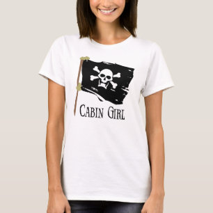 T-shirt Fille de cabine de jolly roger