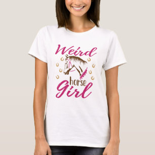 T-shirt Fille de cheval bizarre