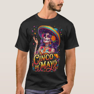 T-shirt Fille de Cinco de mayo fiesta mexicaine 5 de mayo 