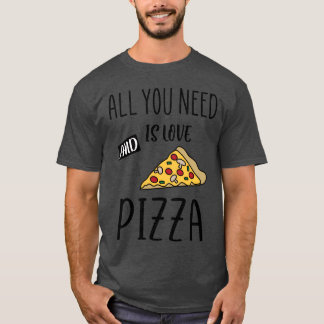 T-shirt Fille de citation d'amour de pizza