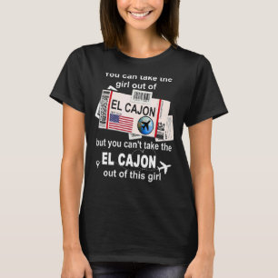 T-shirt Fille de El Cajon Boarding Pass Vol Billet El
