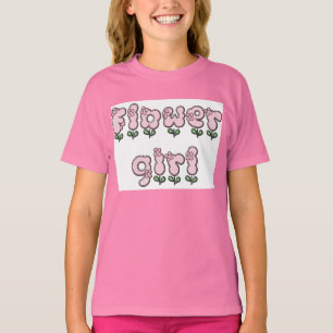 T-shirt fille de fleurs