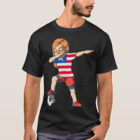 Fille de football Dabbing Libéria Maillot Libérien