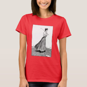 T-shirt Fille de Gibson avec le club de golf, 1899