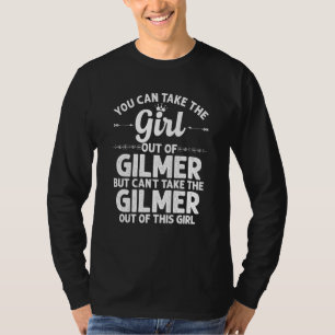 T-shirt Fille De Gilmer Tx Texas Funny Home Racines Usa