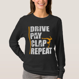 T-shirt Fille de gymnastique Père Payer Lecteur Clap Papa
