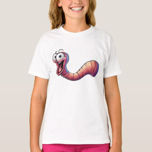 T-shirt fille de Happy Worm