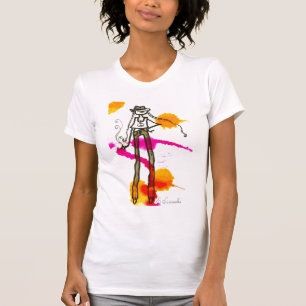 T-shirt fille de hippie