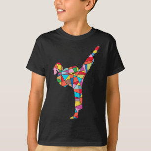 T-shirt Fille de karaté Arts martiaux Enfants Femmes Taekw
