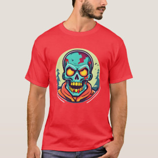 T-shirt fille de la mort zombie