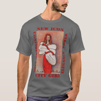 T-shirt Fille de la ville nouvelle icône