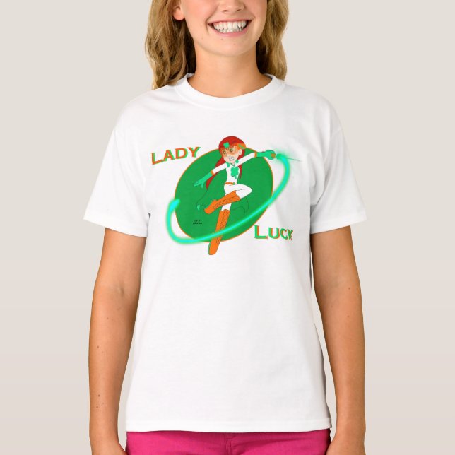 T-shirt fille de Lady Luck (Devant)